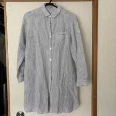 無印良品　MUJI ストライプ柄 長袖シャツ XL