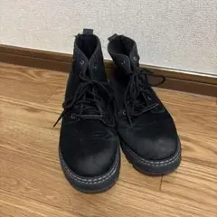ブラックスエードムートンブーツ