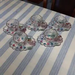 ガラスカップ・ソーサーセット