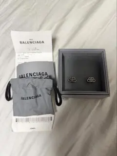 BALENCIAGA シルバー フープピアス - メルカリ
