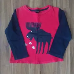 marimekko ヘラジカ柄 長袖Tシャツ 98cm 3Yのサムネイル
