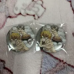 鬼滅の刃 全集中展 缶バッジ 幕間画 善逸 伊之助　2個セット