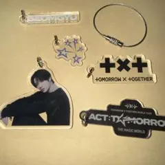 TXT DIYキーチャーム アクリルキーチェーン 大阪限定 黒 ボムギュ ①