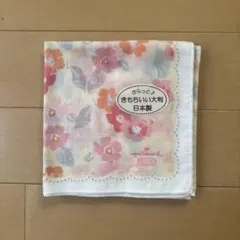 【新品・未使用】　Hallmark 花柄　大判ハンカチ 日本製 綿100%のサムネイル
