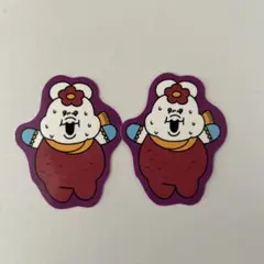 スシロー おぱんちゅうさぎ コラボ ステッカー 2枚