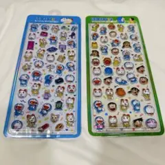 韓国限定　ドラえもん　3Dシール　2枚セット　新品未開封