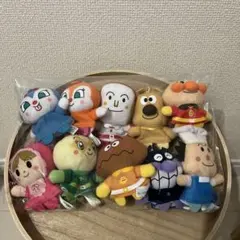 アンパンマン ふわふわ指人形　キーホルダー　パペット