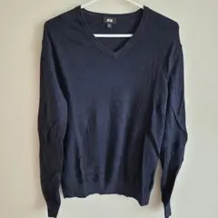 UNIQLO ネイビー Vネック セーター M