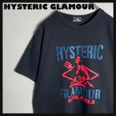 HYSTERIC GLAMOUR Tシャツ ビッグロゴ デビル 黒 L