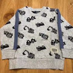 クレードスコープ　重機プリント トレーナー 100cm