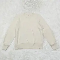 ユニクロ　スウェットシャツ　ナチュラル　【L】　トレーナー　コットン100%