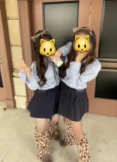 ヒョウ柄レッグウォーマー カチューシャセット jk 文化祭