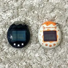 初代たまごっち オスっち メスっち オレンジ 黒 説明書付き