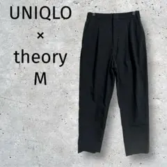 UNIQLO × Theory ◆感動タックイージーパンツ/スラックス /M/黒