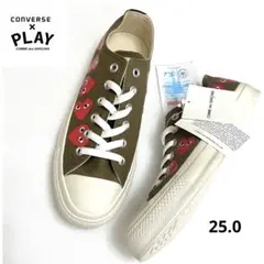 ✨未使用タグ付　コンバース×プレイコムデギャルソン　マルチハート　25