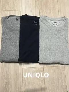 UNIQLOAIRismロングTシャツ2枚ワッフル布ロングTシャツ1枚セット