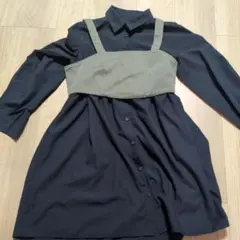 【値下げ】GU 黒・オリーブ ビスチェドレス
