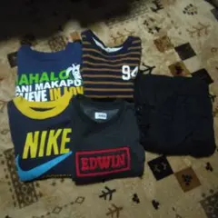 NIKEスポーツウェアとEDWINセーター、カーゴパンツセット
