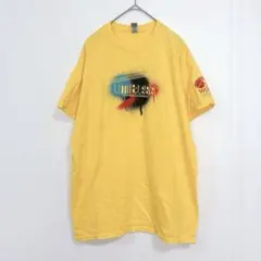 ギルダン 半袖 クルーネック グラフィック XL 黄 綿 イベント イエロー