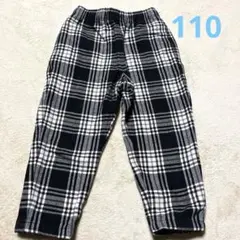 GU チェック柄パンツ　秋冬用　110