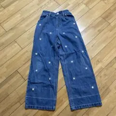 グローバルワーク　刺繍入りデニムパンツ150