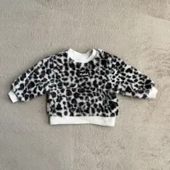 X-girl Stages エックスガール レオパード ボアトップス100サイズ