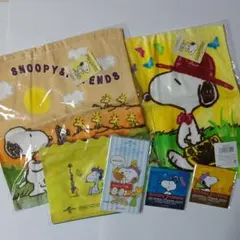 スヌーピー グッズ　おまとめ６点　ハンドタオルやメモ帳など