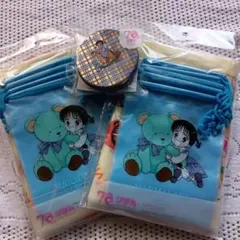 スリコ　りぼん70周年 ママレードボーイ ストックバッグ×２　缶入りステッカー