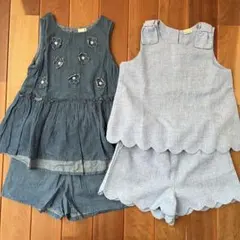 ナルミヤ プティマイン キュロット セットアップ 110 120 4点セット