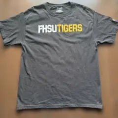 チャンピオ カレッジTシャツ FHSU L 黒 綿100% ホンジュラス製 古着