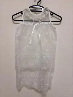 \ セレモニードレス / 刺繍ドレス（リボン付き）+帽子