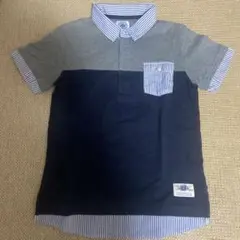 ポロシャツ 140サイズ グレー ネイビー