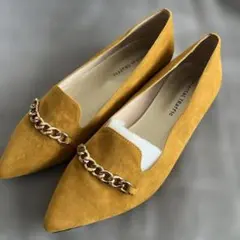 Oriental Traffic フラットシューズ　24.0cm マスタード　黄
