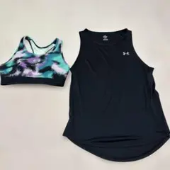 Under Armour スポーツブラ＆タンクトップ セット〔M〕　レディース