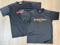 バスケットボール　Tシャツ　2枚　アシックス　ボールライン
