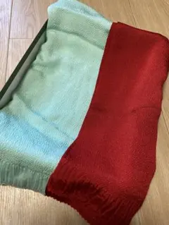 帯揚げ 和装小物 きもの 着付け 2枚セット 薄緑色 赤色