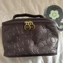 MARY QUANT バニティポーチ ブラウン　ミラー付きのサムネイル