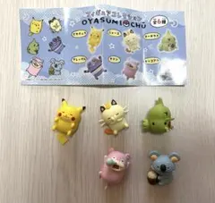 ナガノ　ポケモン　フィギュアコレクション　OYASUMI CHU 5種類