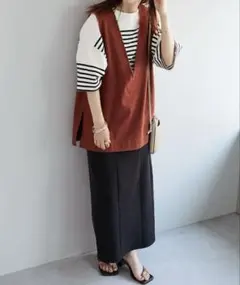 11月末削除 DISCOAT USコットン フリンジ 深Vベスト