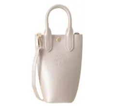 SAKURA2026ボトルショルダーバッグメタリックピンク