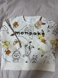 【monpoké】ポケモン柄 裏起毛トレーナー 90cm