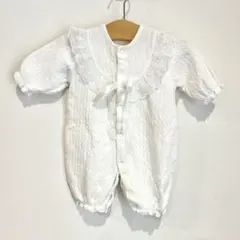 ベビー　ロンパース　退院着　新生児　レース