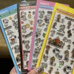【新作‼︎】PEANUTS BONBON DROP スヌーピーシール4枚セット