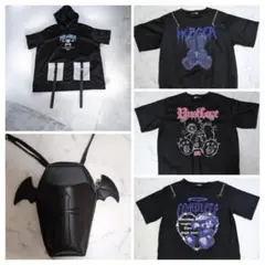 サブカル系 Tシャツ　ショルダーバッグ　まとめ売り　黒