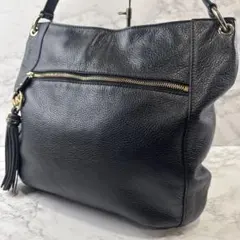 MICHAEL KORS マイケルコース 本革 レザー セミショルダーバッグ 黒