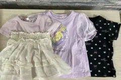 90 半袖Tシャツ セット売り　女の子　ディズニー　など
