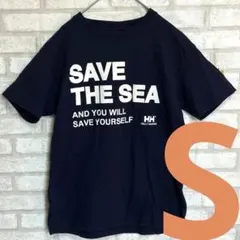 HELLY HANSEN SAVE THE SEA Tシャツ ネイビー Sのサムネイル