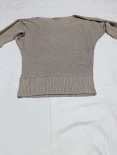 INGNI ベージュ リブ編み ニット