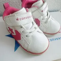 CONVERSE ベビーシューズ ホワイト/ピンク