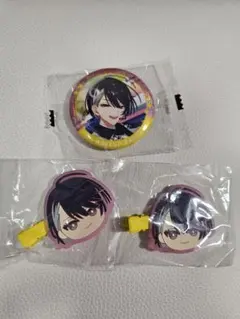 18trip エイトリ 輝矢宗氏 カプセル缶バッジ 前髪クリップ